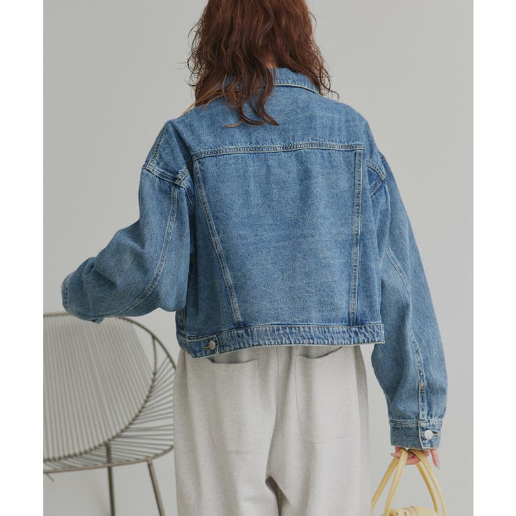 【2026SS新作】ショート丈ヴィンテージデニムジャケット | ad thie | 詳細画像13 
