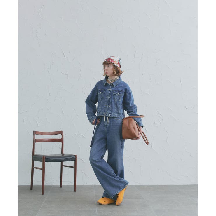 【2026SS新作】ショート丈ヴィンテージデニムジャケット | ad thie | 詳細画像2 