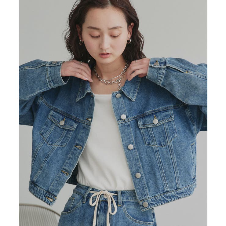 【2026SS新作】ショート丈ヴィンテージデニムジャケット | ad thie | 詳細画像21 