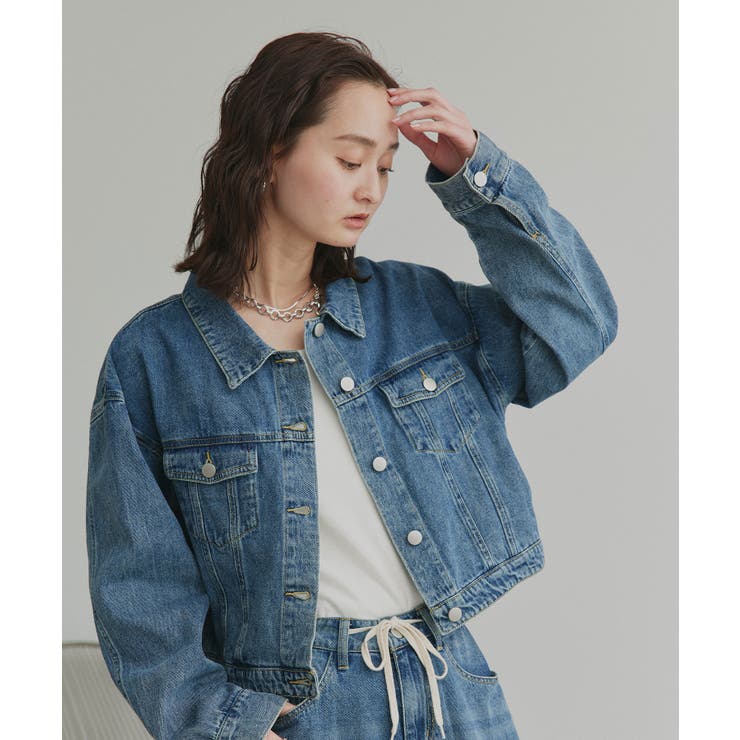 【2026SS新作】ショート丈ヴィンテージデニムジャケット | ad thie | 詳細画像22 