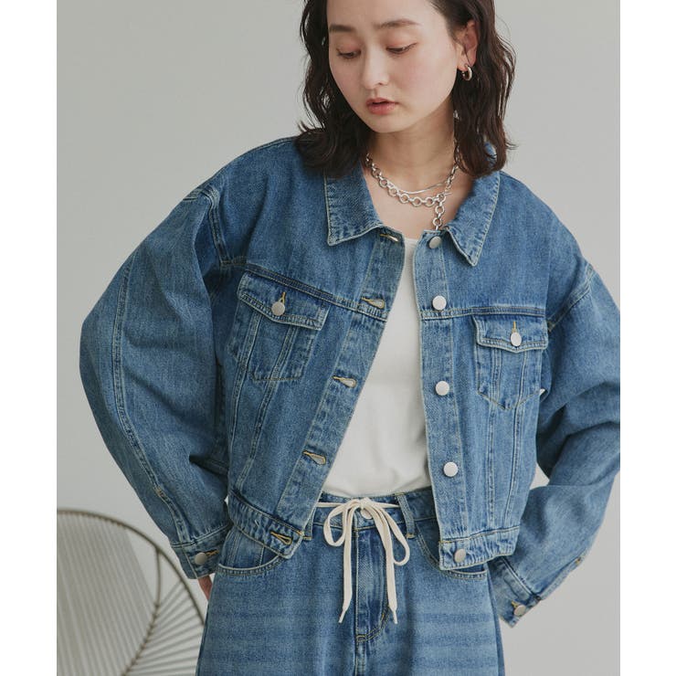 【2026SS新作】ショート丈ヴィンテージデニムジャケット | ad thie | 詳細画像25 