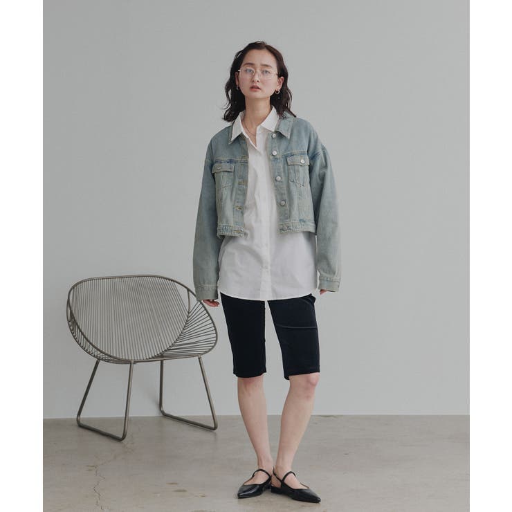 【2026SS新作】ショート丈ヴィンテージデニムジャケット | ad thie | 詳細画像34 