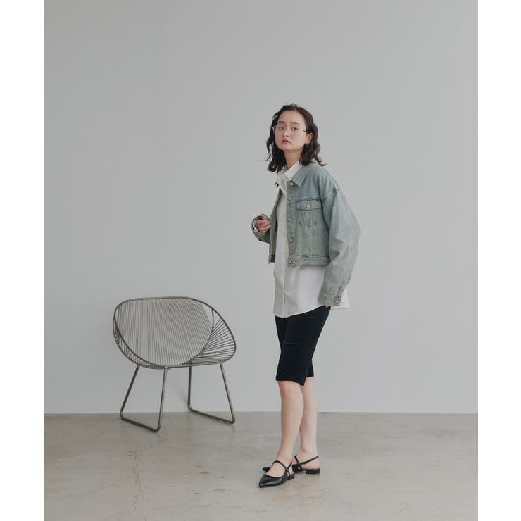 【2026SS新作】ショート丈ヴィンテージデニムジャケット | ad thie | 詳細画像35 