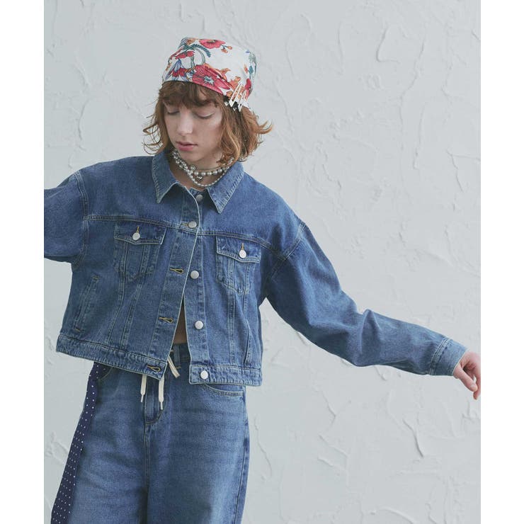 【2026SS新作】ショート丈ヴィンテージデニムジャケット | ad thie | 詳細画像4 
