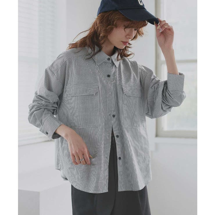 【2026SS新作】ラッシュガード ポケット付きオーバーサイズシャツ	 | ad thie | 詳細画像38 