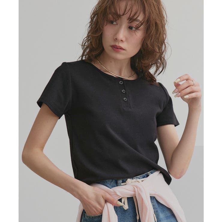 【2026SS新作】ヘンリーネック フライスコンパクトTシャツ | ad thie | 詳細画像13 