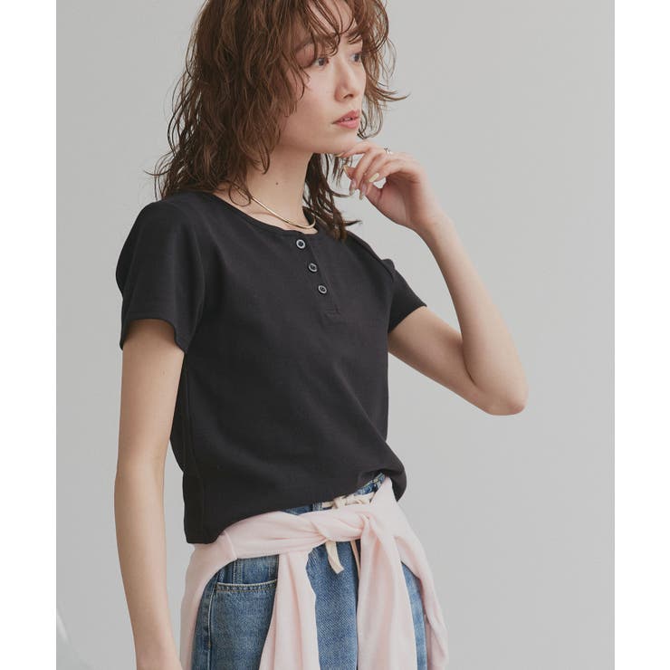 【2026SS新作】ヘンリーネック フライスコンパクトTシャツ | ad thie | 詳細画像16 