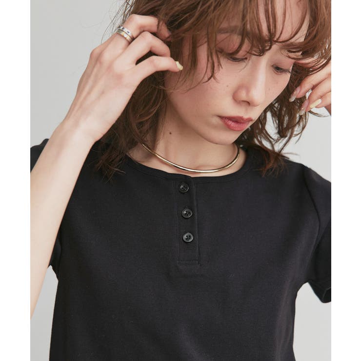 【2026SS新作】ヘンリーネック フライスコンパクトTシャツ | ad thie | 詳細画像17 
