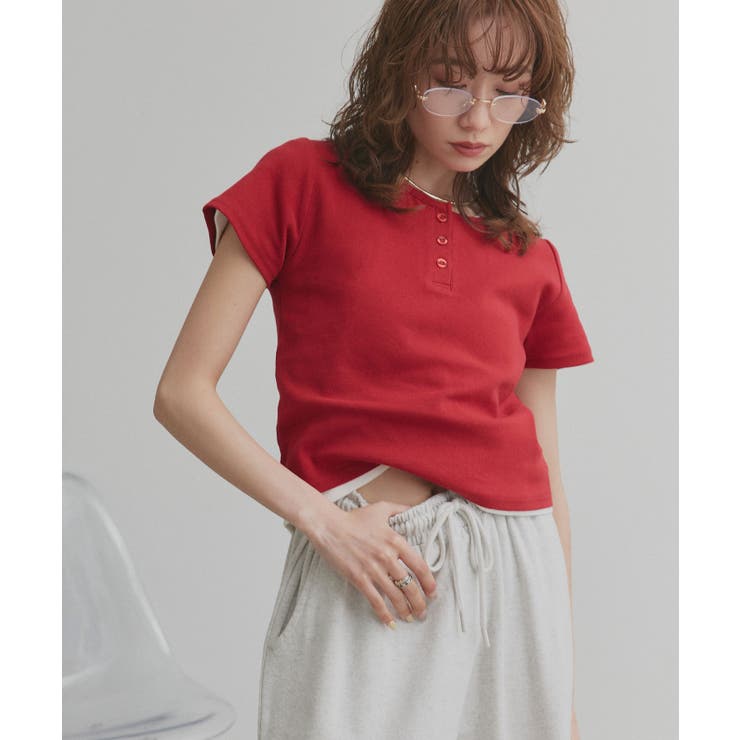 【2026SS新作】ヘンリーネック フライスコンパクトTシャツ | ad thie | 詳細画像31 