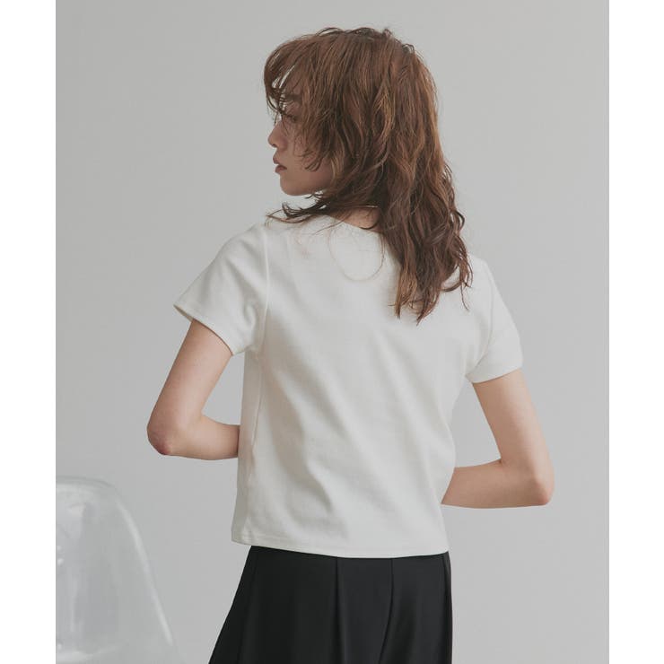 【2026SS新作】ヘンリーネック フライスコンパクトTシャツ | ad thie | 詳細画像8 