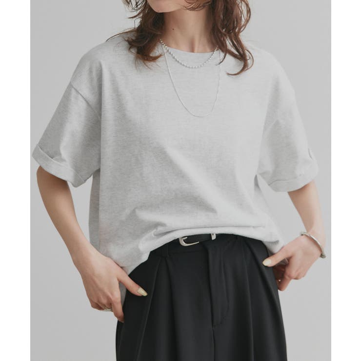 【2026SS新作】ロールアップスリーブTシャツ | ad thie | 詳細画像12 