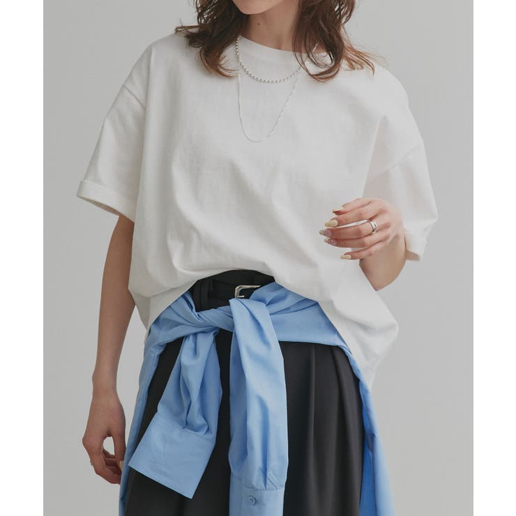 オフホワイト | 【2026SS新作】ロールアップスリーブTシャツ | ad thie