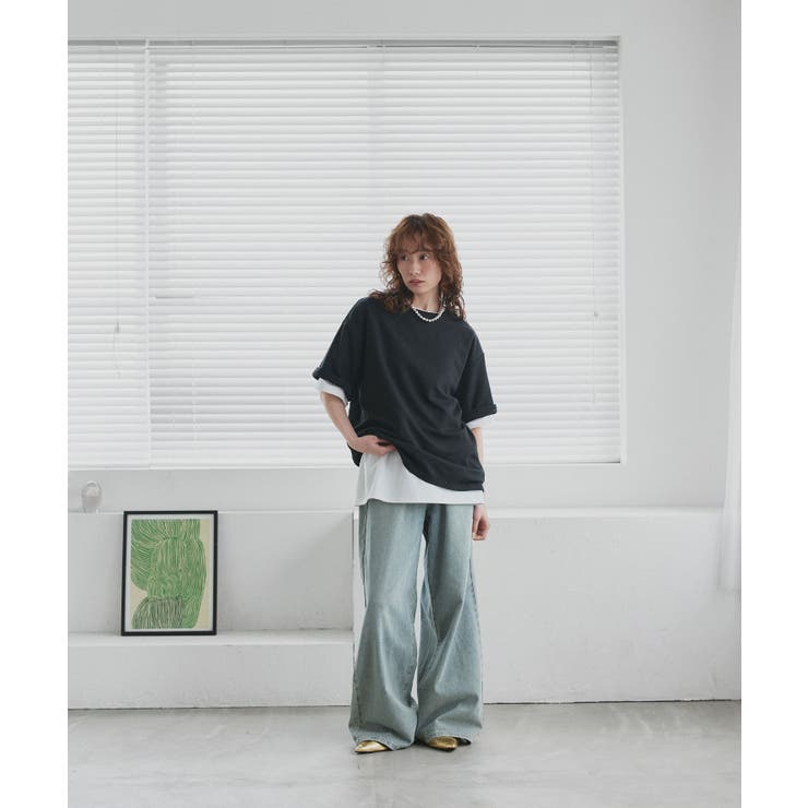 【2026SS新作】ベーシック オーバーサイズTシャツ | ad thie | 詳細画像8 