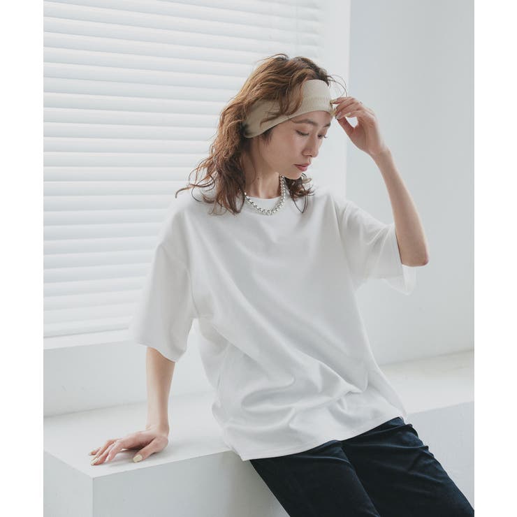 オフホワイト | 【2026SS新作】ベーシック オーバーサイズTシャツ | ad thie