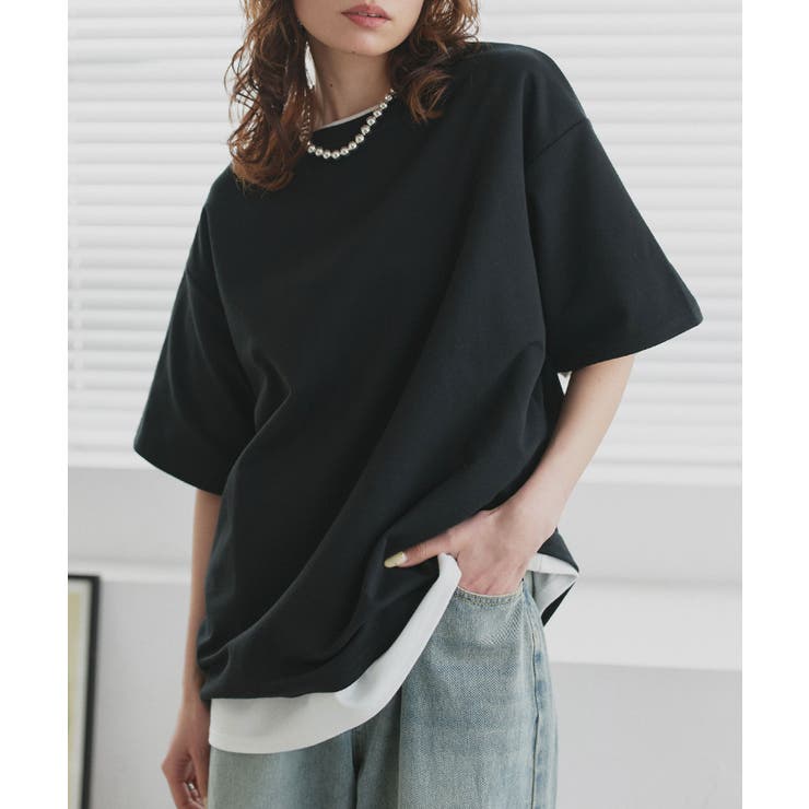 ブラック | 【2026SS新作】ベーシック オーバーサイズTシャツ | ad thie