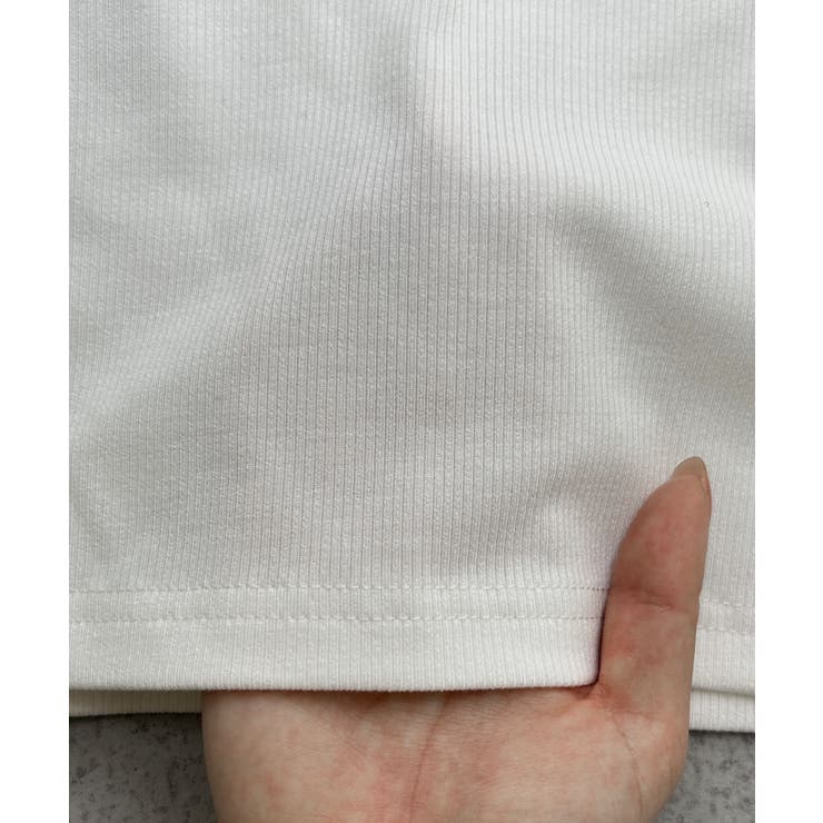 【2026SS新作】CICA配合 アシメストラップ カップ付きリブキャミソール | ad thie | 詳細画像24 