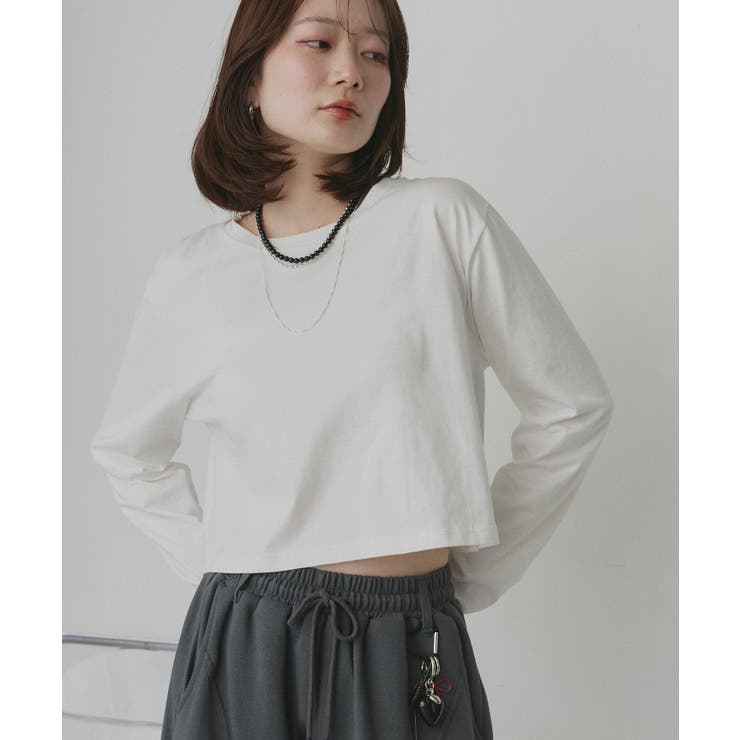 オフホワイト | 【2026SS新作】アソート ショート丈ロンT | ad thie