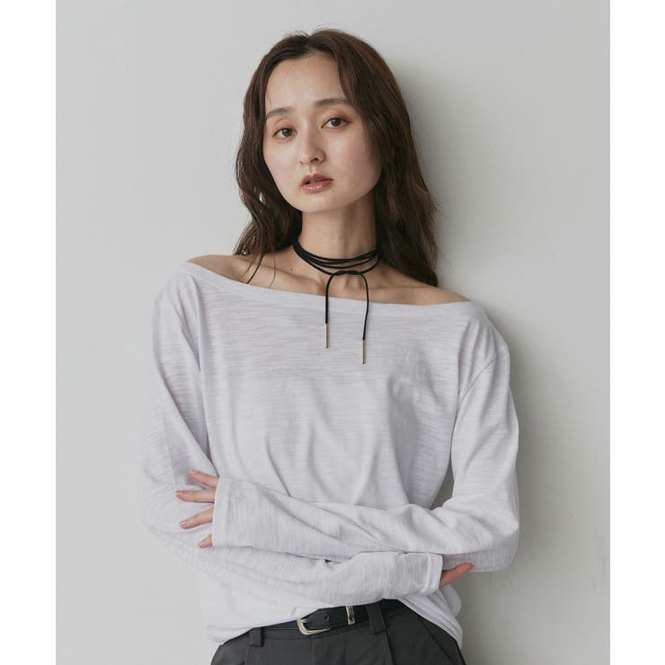 【2026AW新作】アソート オフショルダートップス | ad thie | 詳細画像6 