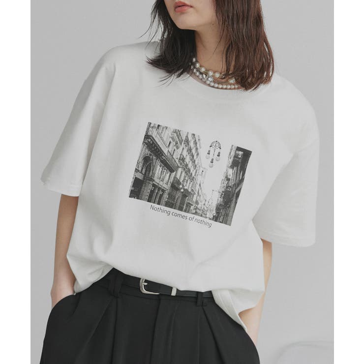 オフホワイト×ブラック | 【2026SS新作】アソート フォトプリントTシャツ | ad thie