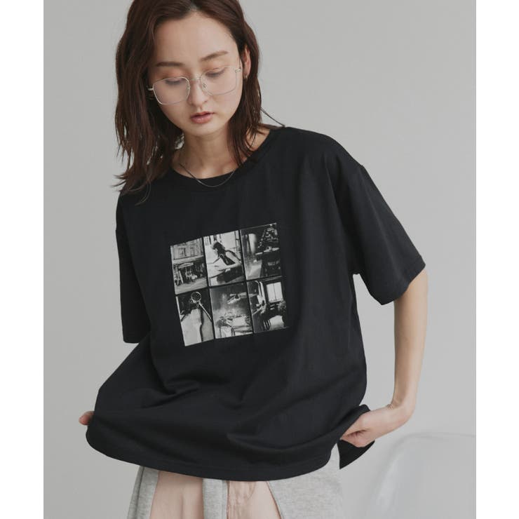 ブラック | 【2026SS新作】アソート フォトプリントTシャツ | ad thie