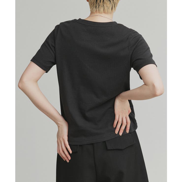 【2026SS新作】カップ付きベーシックコンパクトTシャツ | ad thie | 詳細画像18 
