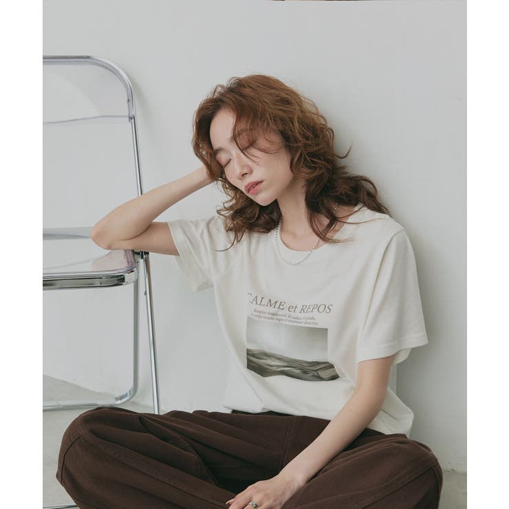 【2026SS新作】アソート カップ付きフォトプリントTシャツ | ad thie | 詳細画像10 