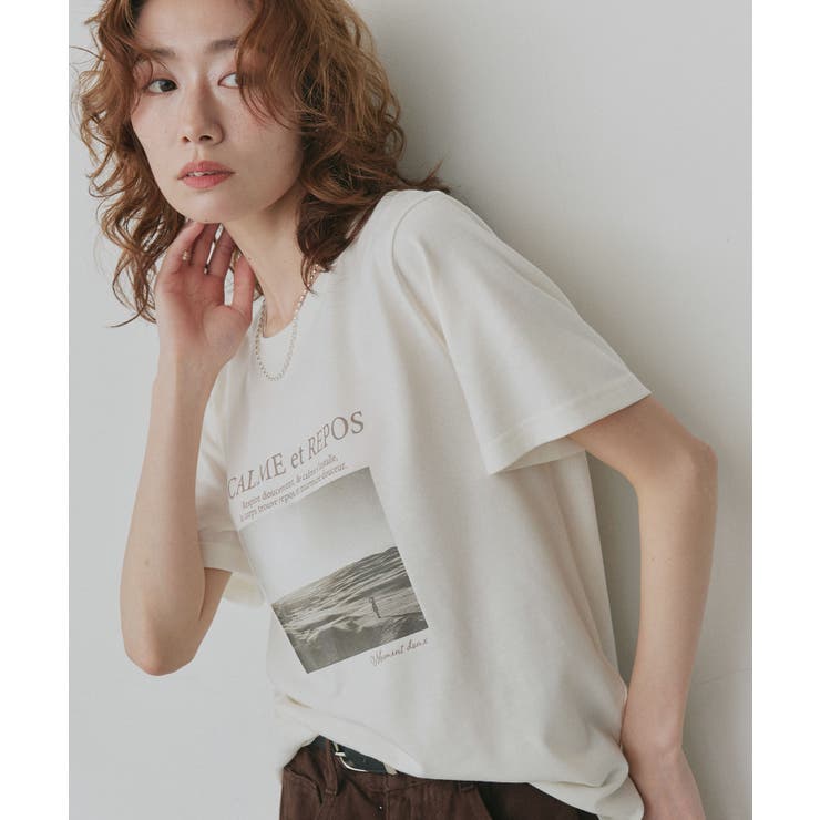 【2026SS新作】アソート カップ付きフォトプリントTシャツ | ad thie | 詳細画像4 