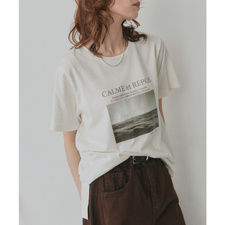 【2026SS新作】アソート カップ付きフォトプリントTシャツ | ad thie | 詳細画像7 