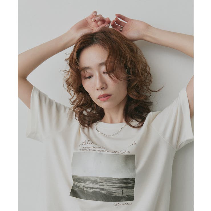 【2026SS新作】アソート カップ付きフォトプリントTシャツ | ad thie | 詳細画像9 