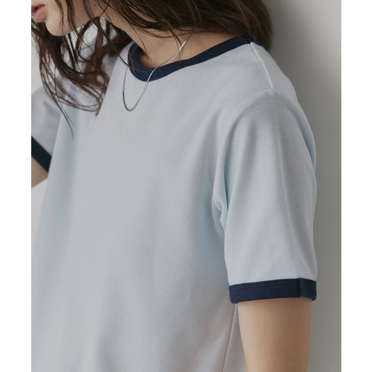 【2026SS新作】ショート丈 リンガーデザインTシャツ | ad thie | 詳細画像43 