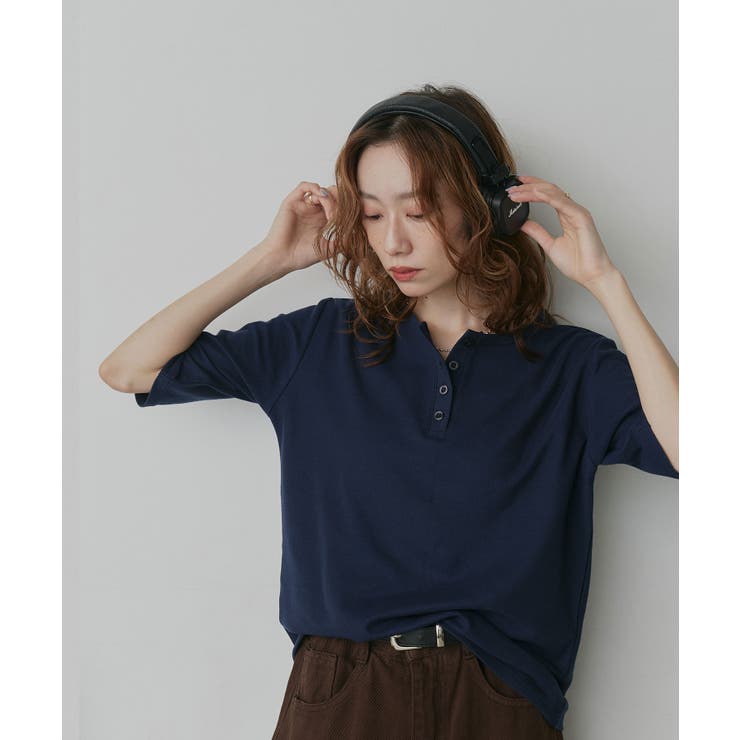 【2026SS新作】ベーシック ヘンリーネック Tシャツ | ad thie | 詳細画像21 