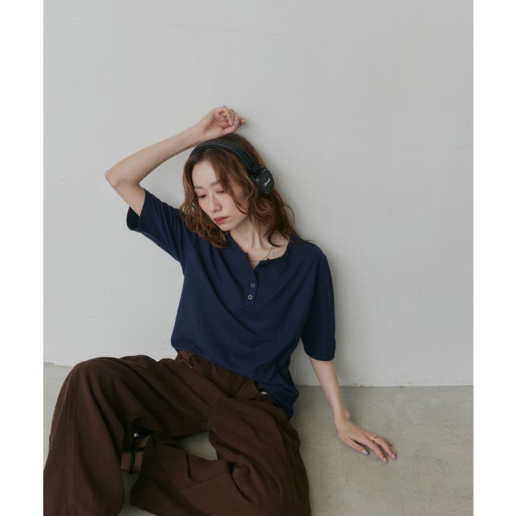 【2026SS新作】ベーシック ヘンリーネック Tシャツ | ad thie | 詳細画像26 