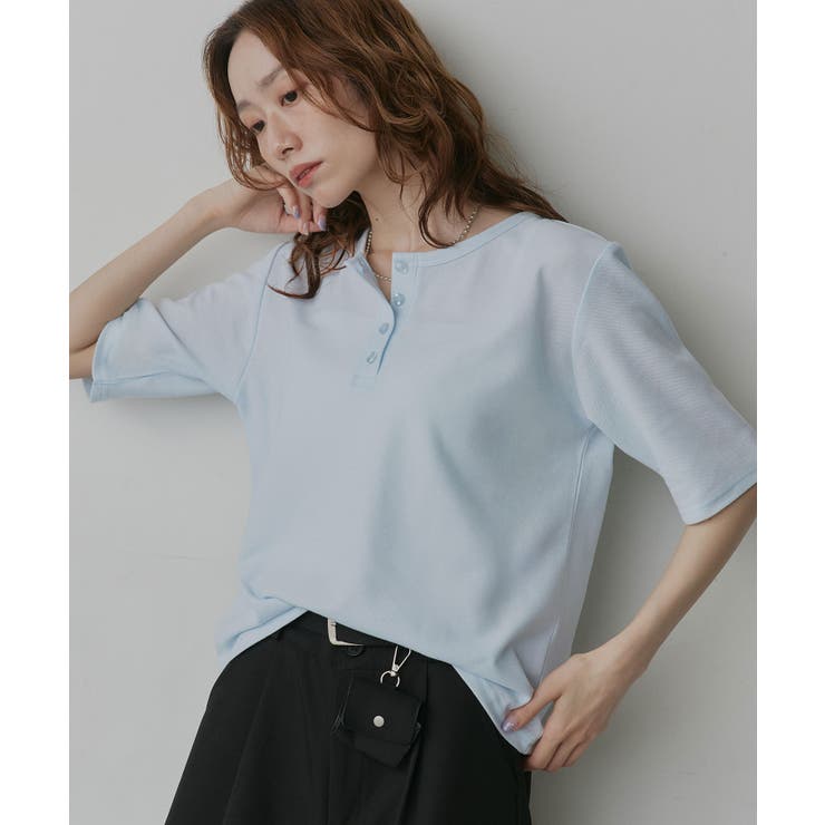 【2026SS新作】ベーシック ヘンリーネック Tシャツ | ad thie | 詳細画像39 