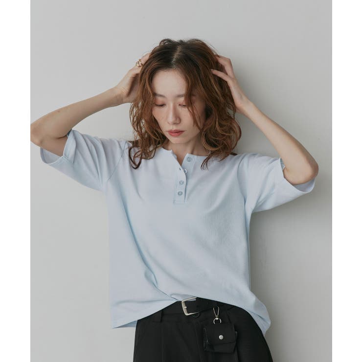 【2026SS新作】ベーシック ヘンリーネック Tシャツ | ad thie | 詳細画像40 