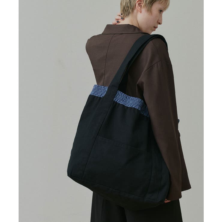 【2026AW新作】レイヤードデザイン リバーシブル キャンバストートバッグ | ad thie | 詳細画像3 