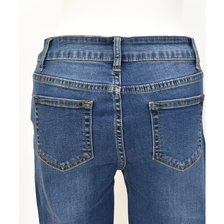 ストレッチダメージスキニーパンツ スキニー ボトム | ad thie | 詳細画像11 