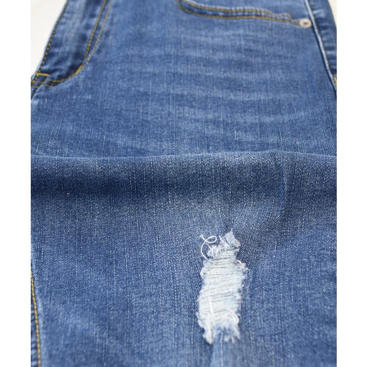 ストレッチダメージスキニーパンツ スキニー ボトム | ad thie | 詳細画像12 