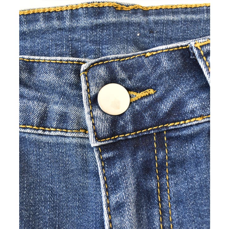 ストレッチダメージスキニーパンツ スキニー ボトム | ad thie | 詳細画像14 