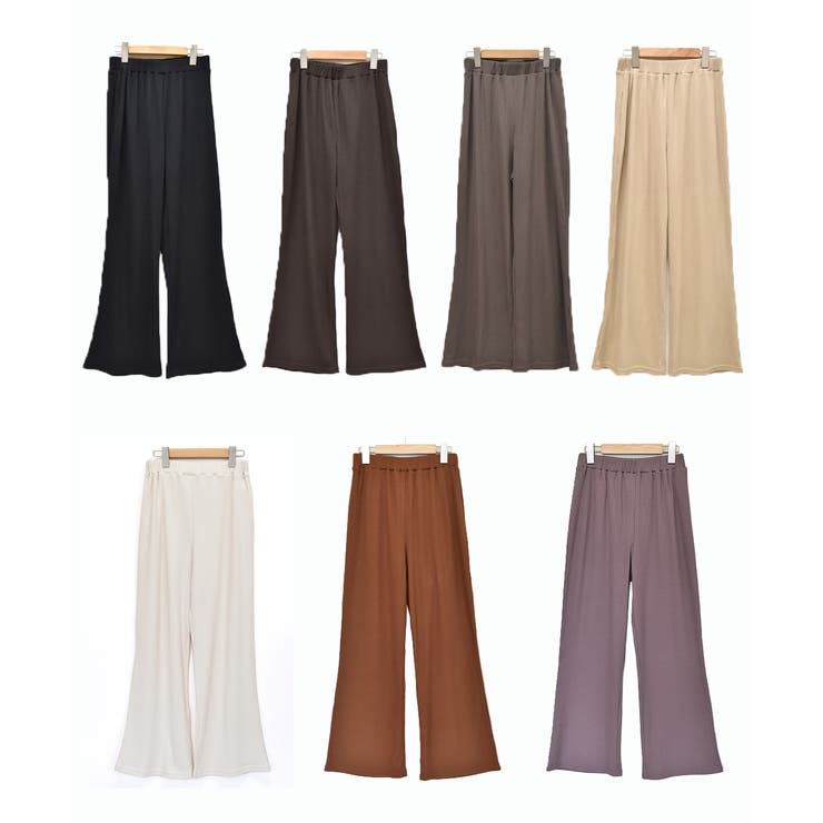 リブイージーカットパンツ レディース パンツ | ad thie | 詳細画像37 