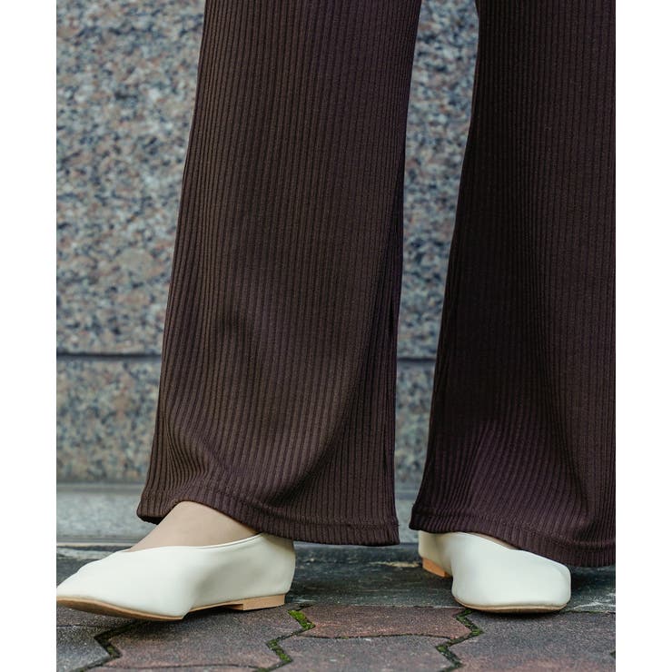 リブイージーカットパンツ レディース パンツ | ad thie | 詳細画像13 