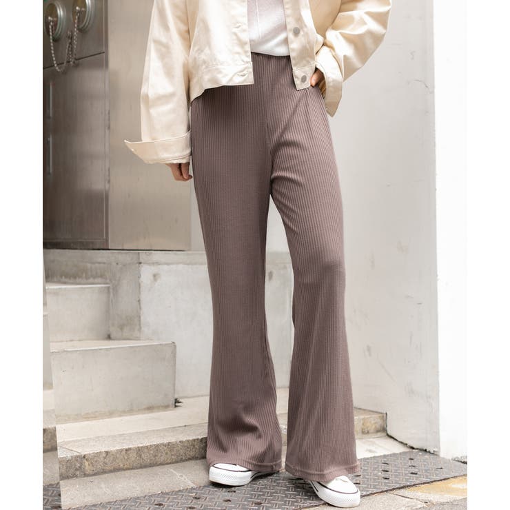 リブイージーカットパンツ レディース パンツ | ad thie | 詳細画像18 