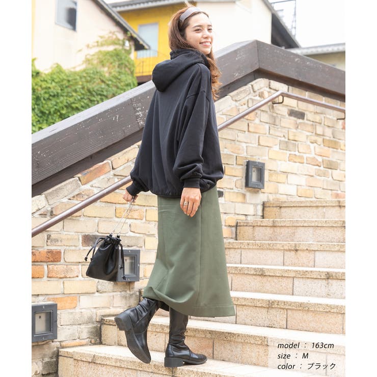 裏シャギー裏起毛ドロップショルダーBIGパーカー スウェット | ad thie | 詳細画像16 