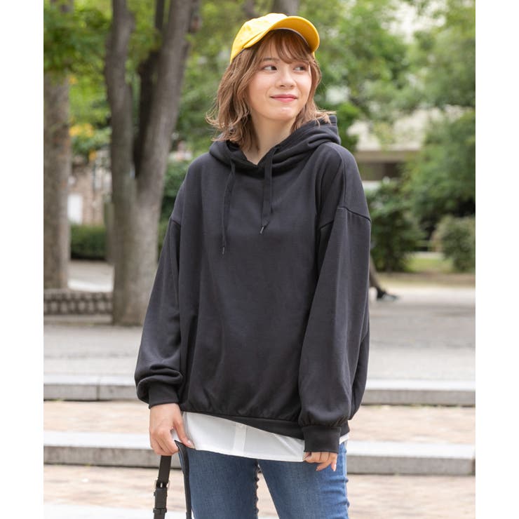 裏シャギー裏起毛ドロップショルダーbigパーカー スウェット 春服 春 品番 Adew Ad Thie アドティエ のレディース ファッション通販 Shoplist ショップリスト