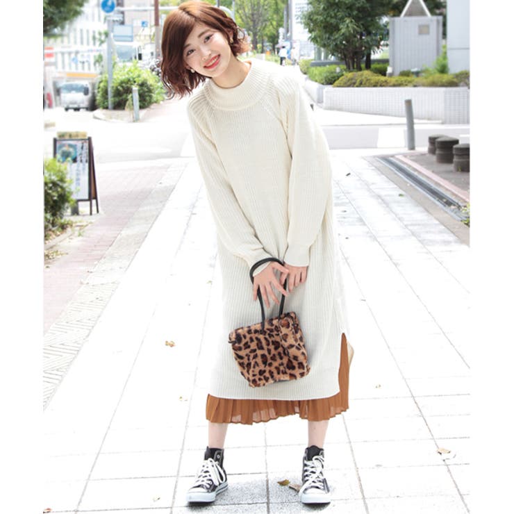 畦編みハイネックワンピース ハイネック ワンピース 品番 Adew Ad Thie アドティエ のレディースファッション通販 Shoplist ショップリスト