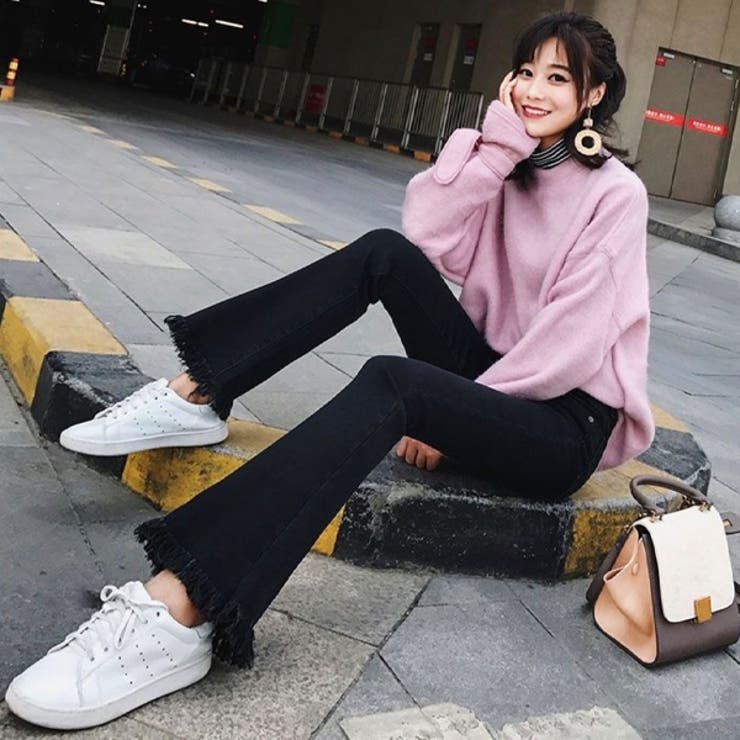 フリンジフレアデニム 春服 春 品番 Adew Ad Thie アドティエ のレディースファッション通販 Shoplist ショップリスト