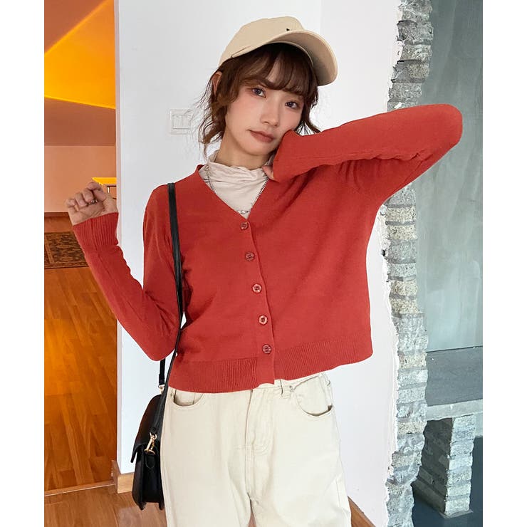 18aw サンプル品 一点物カラー カーディガン - カーディガン