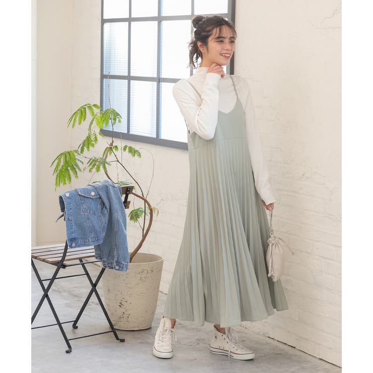 プリーツキャミワンピース ロング キャミワンピ 品番 Adew Ad Thie アドティエ のレディースファッション通販 Shoplist ショップリスト