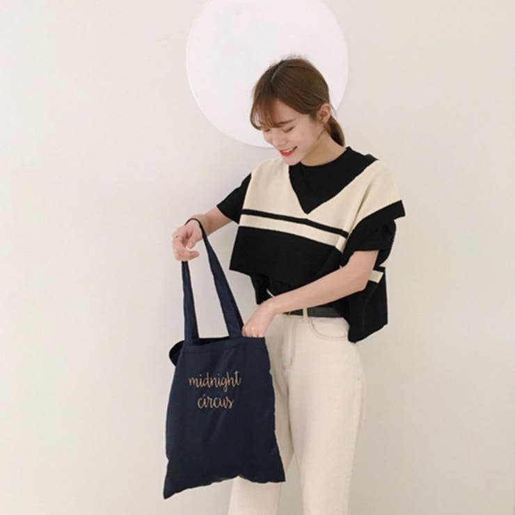 ロゴ刺繍 トートバッグ 春  冬 | ad thie | 詳細画像13 