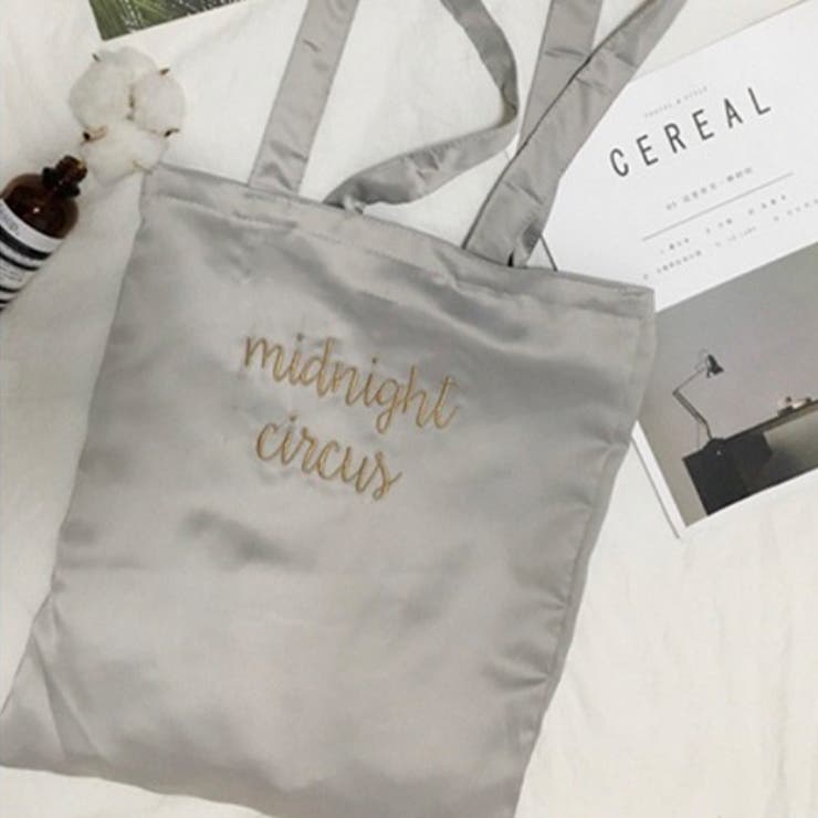 ライトグレー | ロゴ刺繍 トートバッグ 春  冬 | ad thie