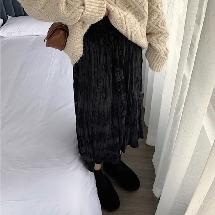 ベロアロングスカート | ad thie | 詳細画像6 